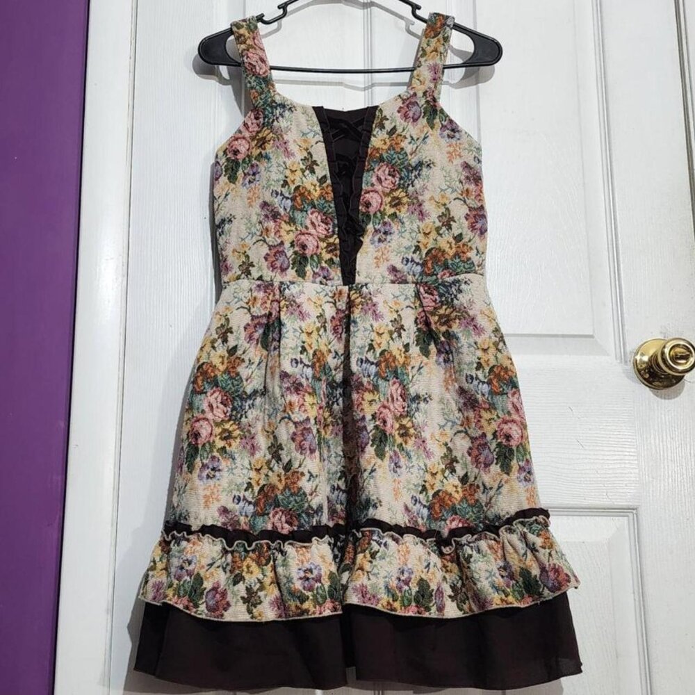 Vintage Axes Femme Cream Floral JSK